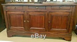 Antique Walnut French Louis Philippe style Sideboard Buffet Credenza L 71