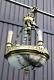 Antique Bronze French Alabaster Bowl Louis Xvi Chandelier Lamp