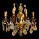 Antique French Louis Xv Style Bronze And Glass Sconce Aa 1465