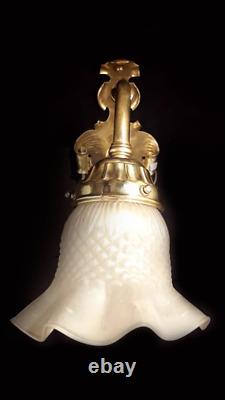 Antique french Louis XV style bronze sconce. AA 1426