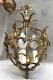 Antique French Louis Xv Style Lantern Light Early 1900's Brass Lamp Castle