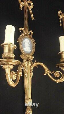 Antique french Louis XV style pair of sconces. AA 1505
