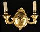 Antique French Louis Xv Style Solid Bronze Sconce (1375)