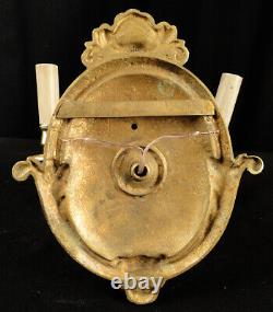 Antique french Louis XV style solid bronze sconce (1375)