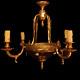 Antique French Bronze Louis Xv Style Chandelier. Aa 1156