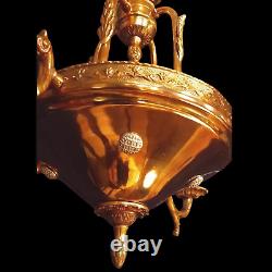 Antique french bronze Louis XV style chandelier. AA 1156