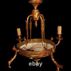 Antique french bronze Louis XV style chandelier. AA 1156