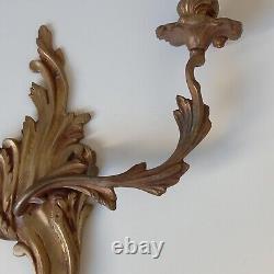 Antique french bronze wall sconce in the Louis XV style 1 light