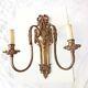 Antique French Bronze Wall Sconce In The Louis Xv Style 2 Lights