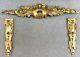 Antique French Gilded Bronze Furniture Ornaments Set 19th Century Louis Xv Style