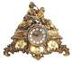 Antique Mantel Clock French Louis Xvi Bronze Double Bell 10 Kg