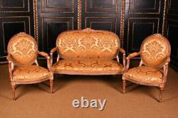 B-Dom-64 French Lounge Suite IN Old Antique Louis Seize Baroque Style