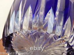 Beautiful 1930 Saint Louis Art Deco Wedge Cut To Clear Crystal Glass Vase Liege