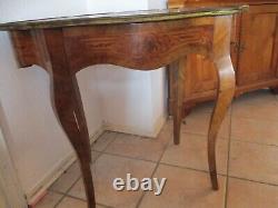 Beautiful Antique French Table IN Louis XV Style, Elaborate Inlaid