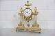 Beautiful Antique Mantel Clock French Louis Xv Clock Desk Clock Marble 1860s
