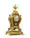 Bohemian A Louis Xvi Style Antique Bronze Clock Head Of Women On Sides Topped