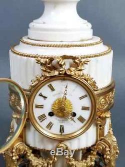 Bohemian A Magnificent French Antique Louis XVI Style Marble and Gilt