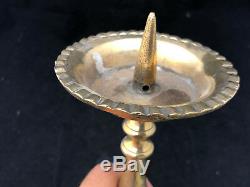 Bougeoir Bronze XVII Antique French Candlestick 17th Louis XIV