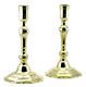 C1750, Pair Antique 18thc Louis Xv French Cast Brass Octagonal Candlesticks