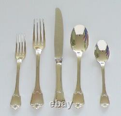 CHRISTOFLE 40 Pcs. Silverplated Flatware Louis XIV MARLY Set for 8