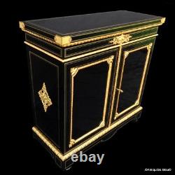 Cabinet stamped GROHE Louis XIV style in Boulle marquetry 19th Napoleon III