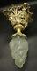 Ceiling Lamp Lion Heads Decor Louis Xvi Style Bronze & Glass French Antique