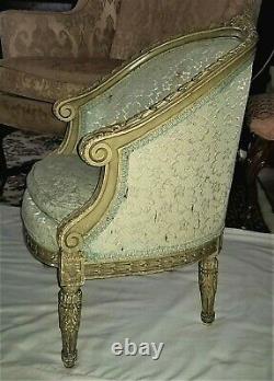 Childs Bergere Armchair, French, Louis XVI, Neoclassical, mortise/tenon, 25t