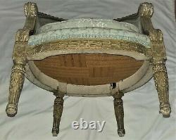 Childs Bergere Armchair, French, Louis XVI, Neoclassical, mortise/tenon, 25t