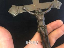 Christ Bronze 18th Century Louis XV Antique French Crucifix 18th