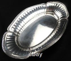 Christofle Rubans Antique French Silver Plated Bowl Serving Dish Empire Ribbons