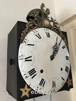 Comtoise Clock Verge Louis XVI Movement Antique French Working & Complete