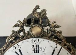 Comtoise Clock Verge Louis XVI Movement Antique French Working & Complete
