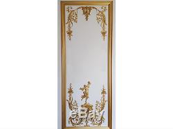 Decorative French Antique Style Louis XVI Gilt Or White Wall Panelling Panel