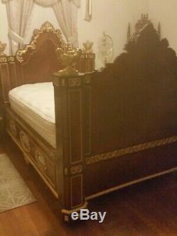 Early 1900's Louis xv French Style Antique Bed