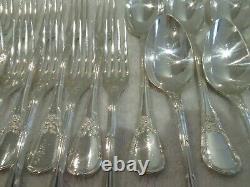 Early 20th c french 950 silver 24p dessert cutlery set Puiforcat Louis XVI ety