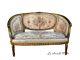 Elegant French Loveseat In Louis Xvi Style Original Upholstery Fabric