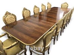 Elite Sets 6,8,10,12,14,16,18,20 plus Designer Gold Palace Louis style chairs