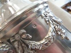 Exceptional 19th c French 950 silver hot water fountain samovar Odiot Louis XVI
