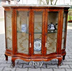 Exquisite Antique French Louis XVI Style Vitrine Cabinet Buffet- Circa 1860-1880