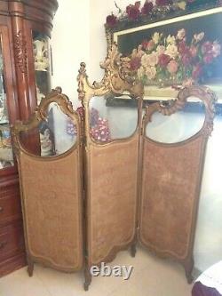 Exquisite Antique Louis XV French Carved Screen Divider Rococo Superb
