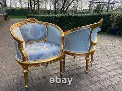 Exquisite Corbeille Sofa Set French Louis XVI Style-1900
