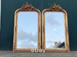 Exquisite Pair of Vintage French Louis XVI-Style Full-Length Floor Mirrors