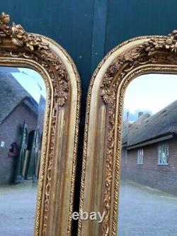 Exquisite Pair of Vintage French Louis XVI-Style Full-Length Floor Mirrors