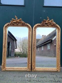 Exquisite Pair of Vintage French Louis XVI-Style Full-Length Floor Mirrors