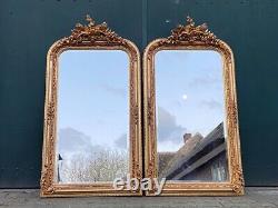 Exquisite Pair of Vintage French Louis XVI-Style Full-Length Floor Mirrors