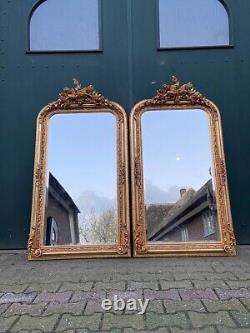 Exquisite Pair of Vintage French Louis XVI-Style Full-Length Floor Mirrors