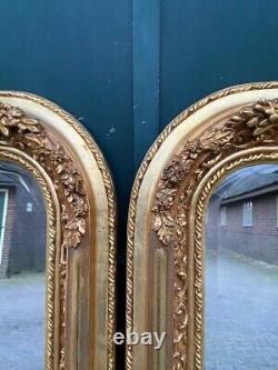 Exquisite Pair of Vintage French Louis XVI-Style Full-Length Floor Mirrors