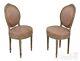 F58980ec Pair French Louis Xv Style Paint Decorated Side Chairs