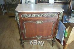 Fabulous Ornate Opulent Antique Pair of French Cabinets Louis XV