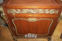 Fabulous Ornate Opulent Antique Pair of French Cabinets Louis XV